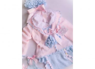 Ela Pink & Blue Romper Set
