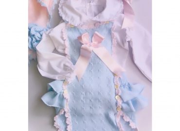 Ela Baby Blue Romper with Blouse