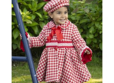 Sonata Red Checked Coat IN24-31