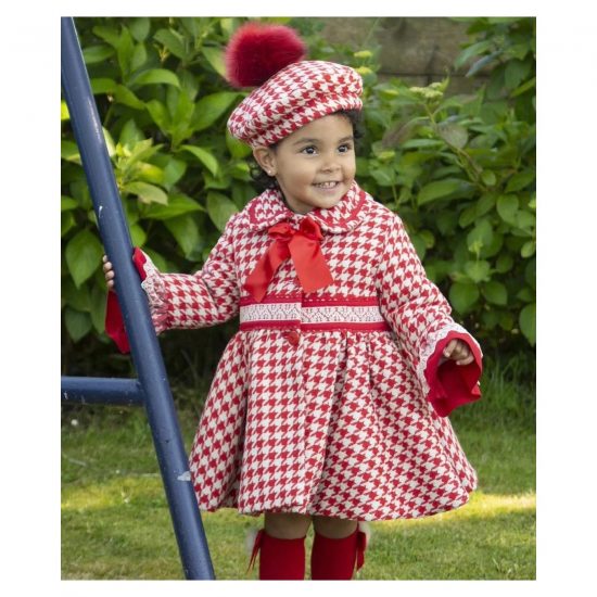 Sonata Red Checked Coat IN24-31