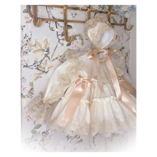 Luxury Ela Cream & Lace Dress Set - Image 2