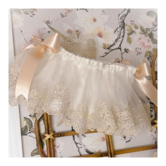 Luxury Ela Cream & Lace Dress Set - Image 3