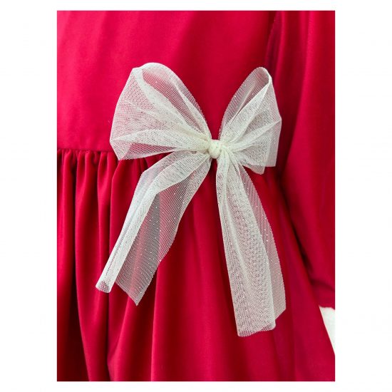 RB Christmas Red Velvet Dress - Image 3