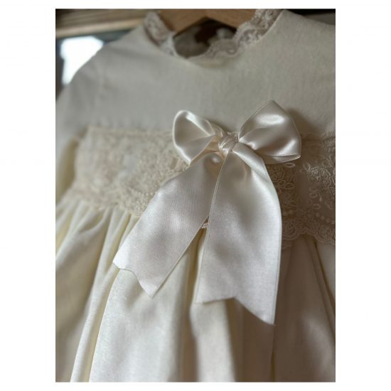 RB Christmas Cream Velvet Dress - Image 2