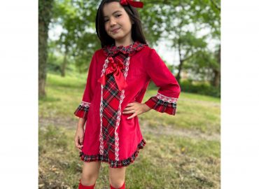 RB Red Velvet & Tartan A-Line