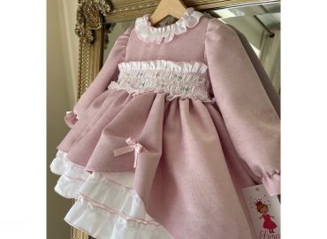Sonata Pink Smocked Dress IN24-40