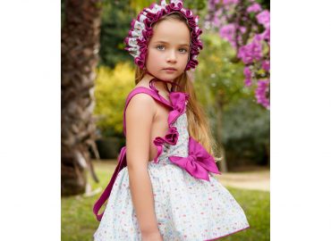 Summer Ela Purple Trim Dress