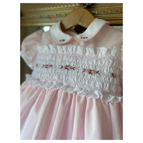 RB Baby Pink Summer Smocked Dress