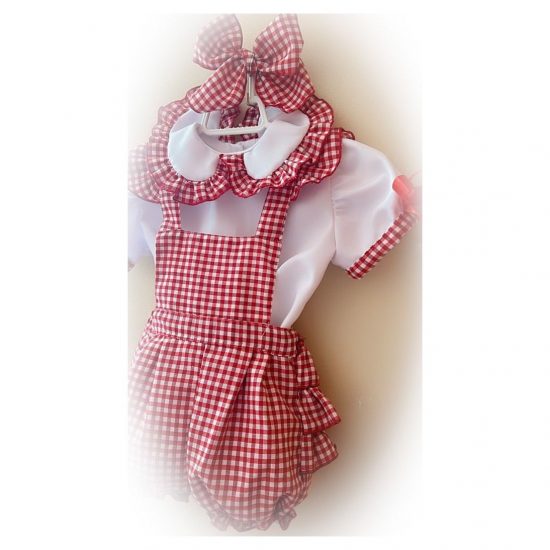 Ela Gingham School Romper Set - Image 2