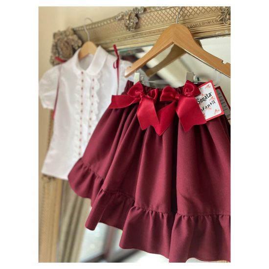 RB School Skirt with Bows - Image 2