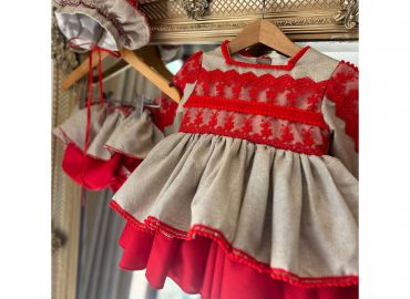 Winter Ela Red Lace Dress